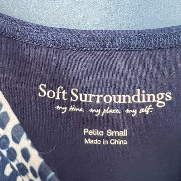 Soft Surroundings Hibiscus Shift Dress Small - Picture 4 of 5